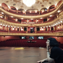 © Prof. Ali Meyer | Hamlet | Karin Henkel | Komparserie Ali Meyer :: Darstellender Kuenstler | Burgtheater auf Tournee im Staatstheater Wiesbaden 2025